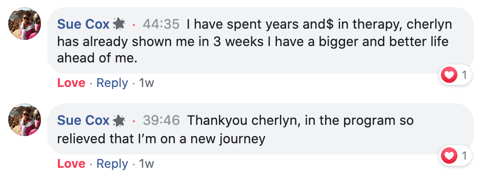 Sue Cox Therapy Testimonial 3